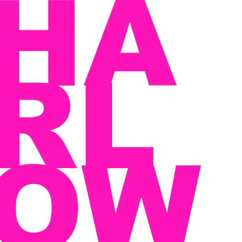 Logo of Aynsley Harlow -Last Name in hot pink